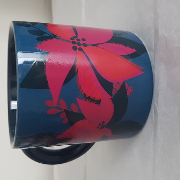 Starbucks 2021 Christmas Holiday Floral Poinsettia Coffee Tea Mug 12oz/355ml - Picture 2 of 15